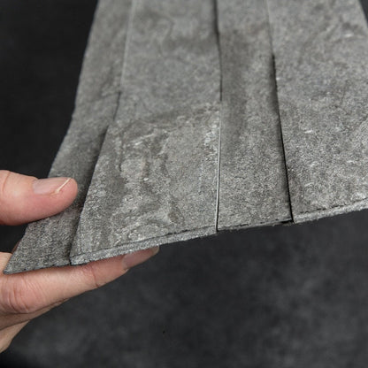 Carrelage de crédence de cuisine en pierre surélevée autocollante Aspect