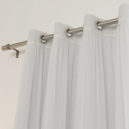 Ensemble de rideaux occultants transparents Aurora Home Mix and Match, 4 pièces