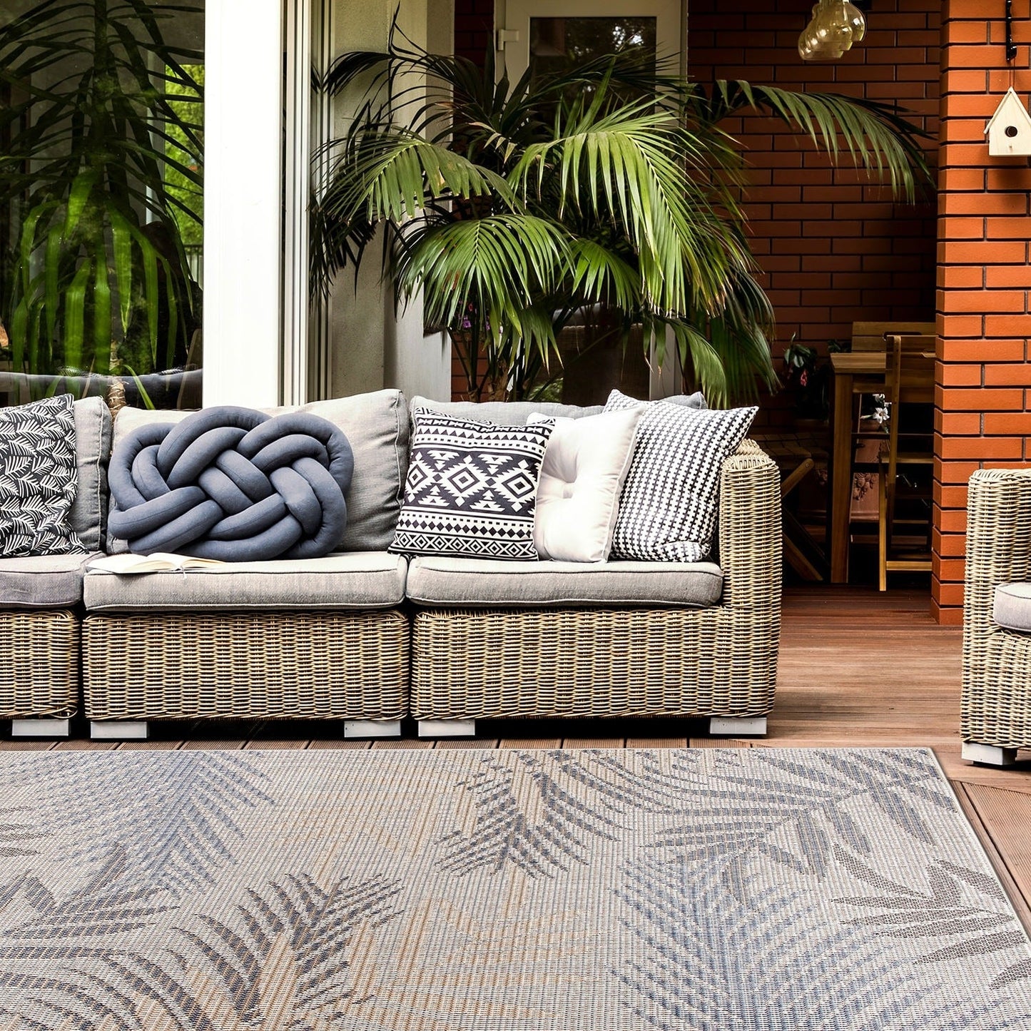 Tapis d'intérieur/extérieur Bahama Palm Frond