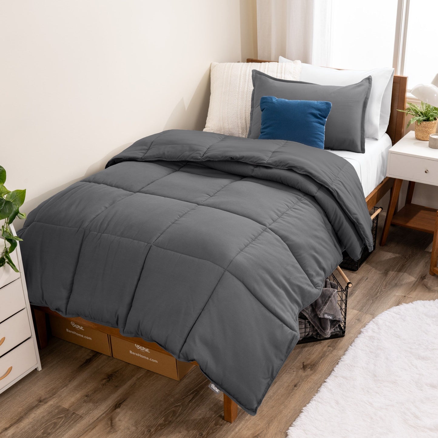 Ensemble de couette hypoallergénique en duvet alternatif Bare Home