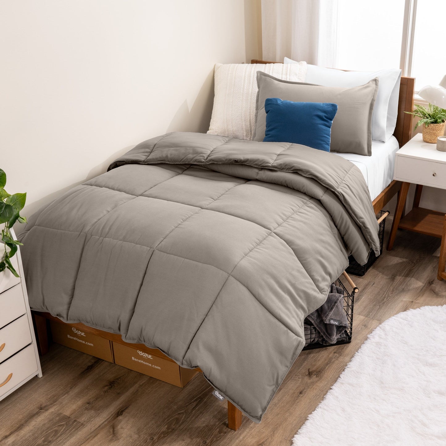 Ensemble de couette hypoallergénique en duvet alternatif Bare Home