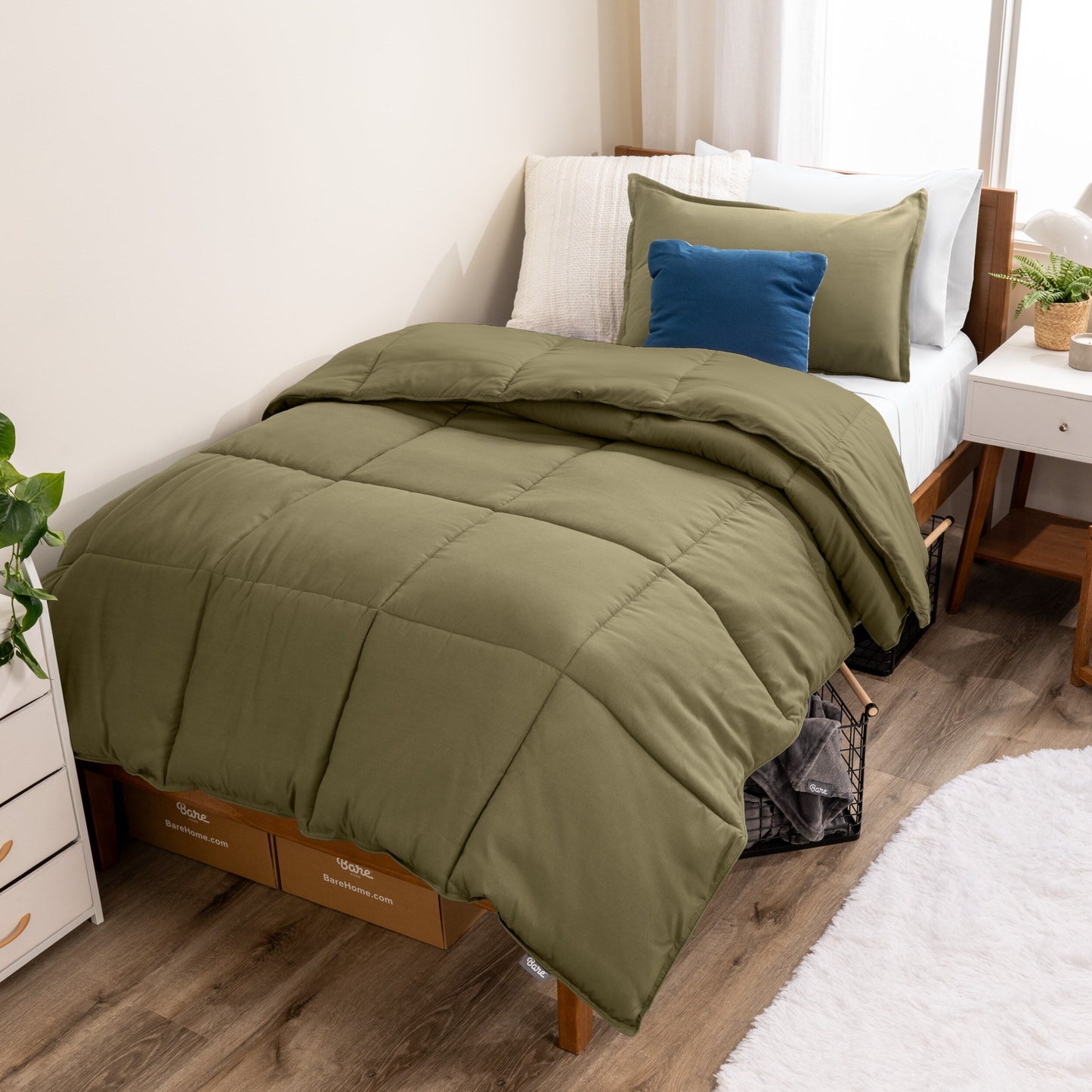 Ensemble de couette hypoallergénique en duvet alternatif Bare Home