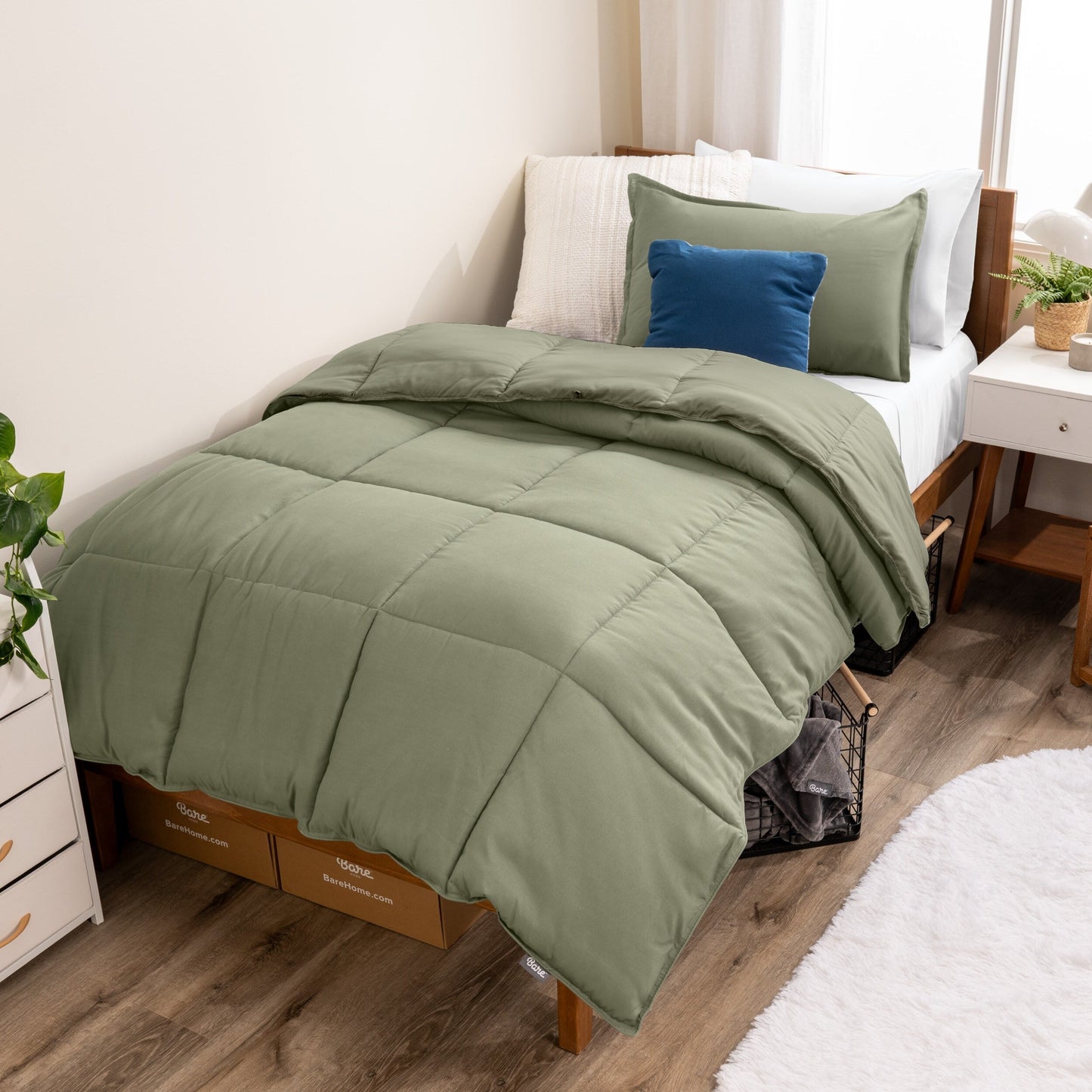 Ensemble de couette hypoallergénique en duvet alternatif Bare Home