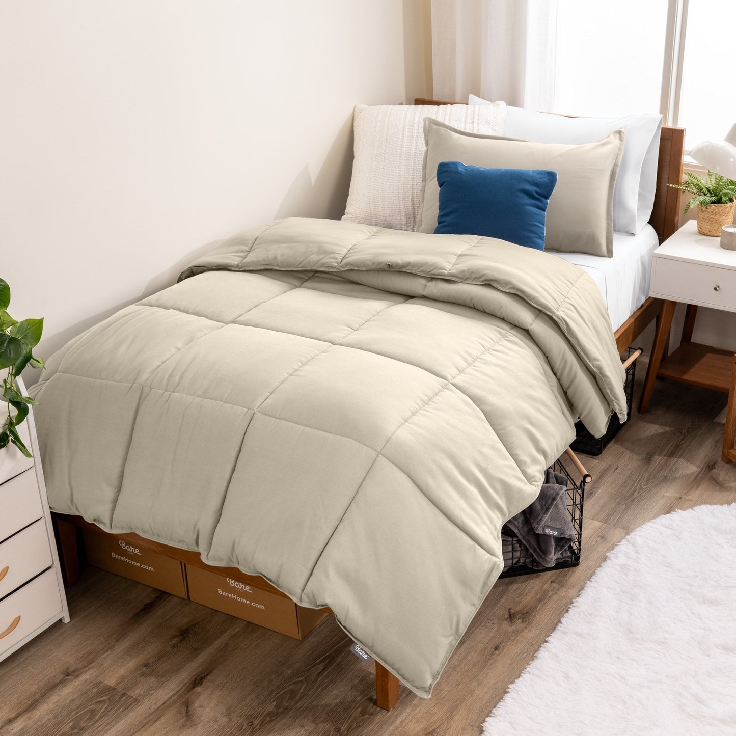 Ensemble de couette hypoallergénique en duvet alternatif Bare Home