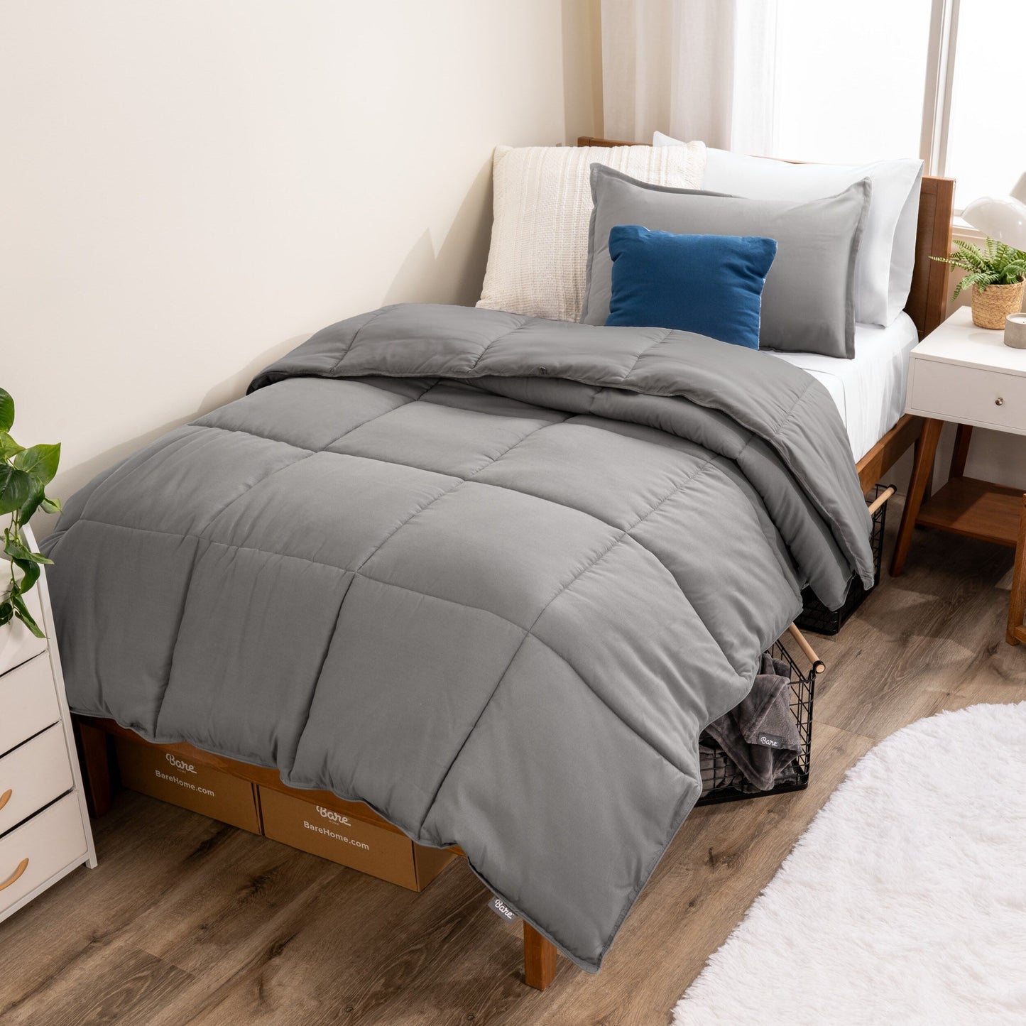 Ensemble de couette hypoallergénique en duvet alternatif Bare Home
