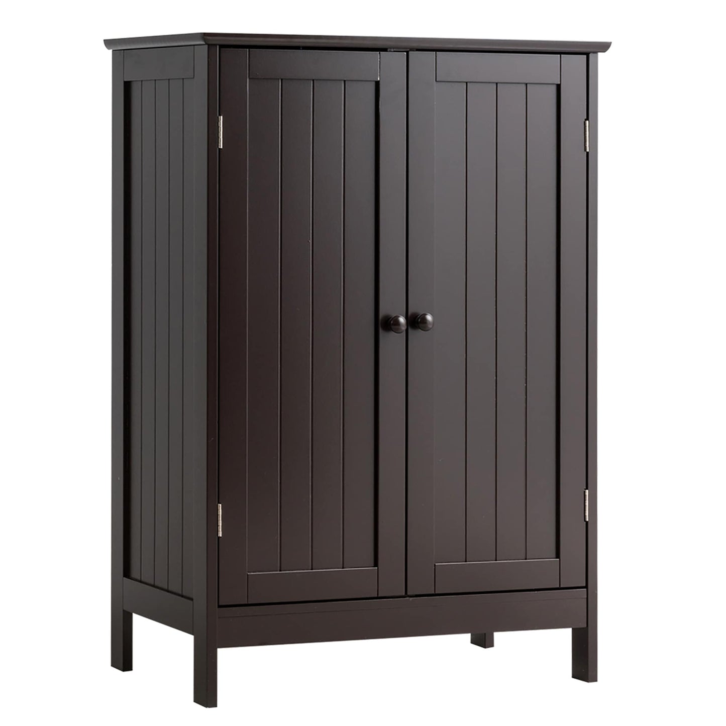Meuble de rangement de salle de bain avec portes doubles Meuble à chaussures en bois