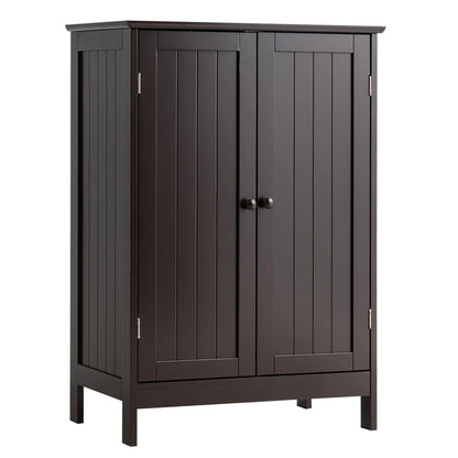 Meuble de rangement de salle de bain avec portes doubles Meuble à chaussures en bois