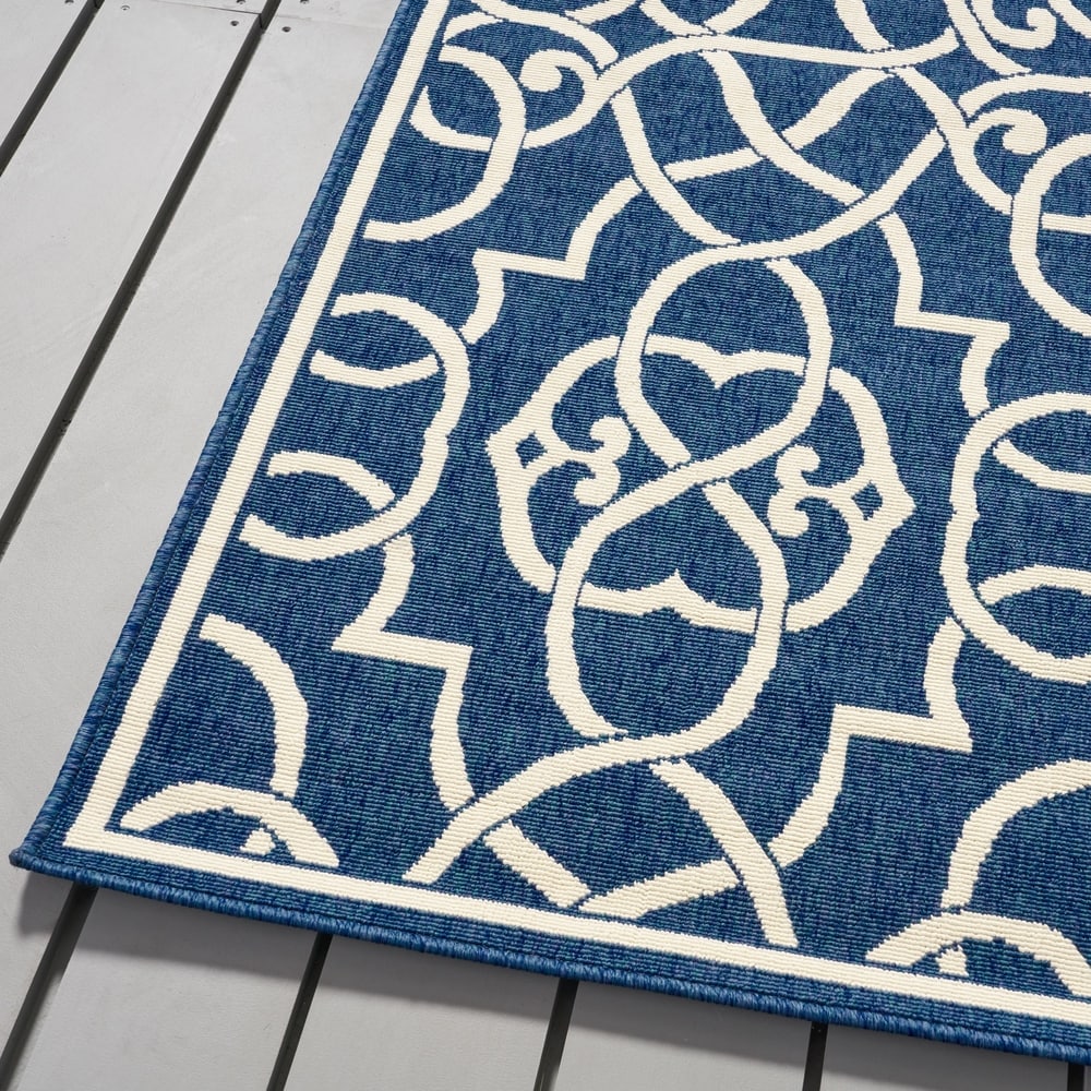 Tapis géométrique d'intérieur/extérieur Belmont par Christopher Knight Home