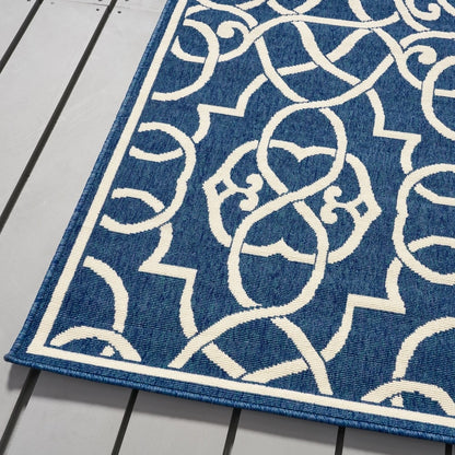 Tapis géométrique d'intérieur/extérieur Belmont par Christopher Knight Home