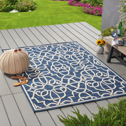 Tapis géométrique d'intérieur/extérieur Belmont par Christopher Knight Home