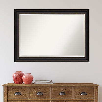 Miroir mural de salle de bain biseauté - Cadre en bronze huilé Trio - Bronze huilé Trio