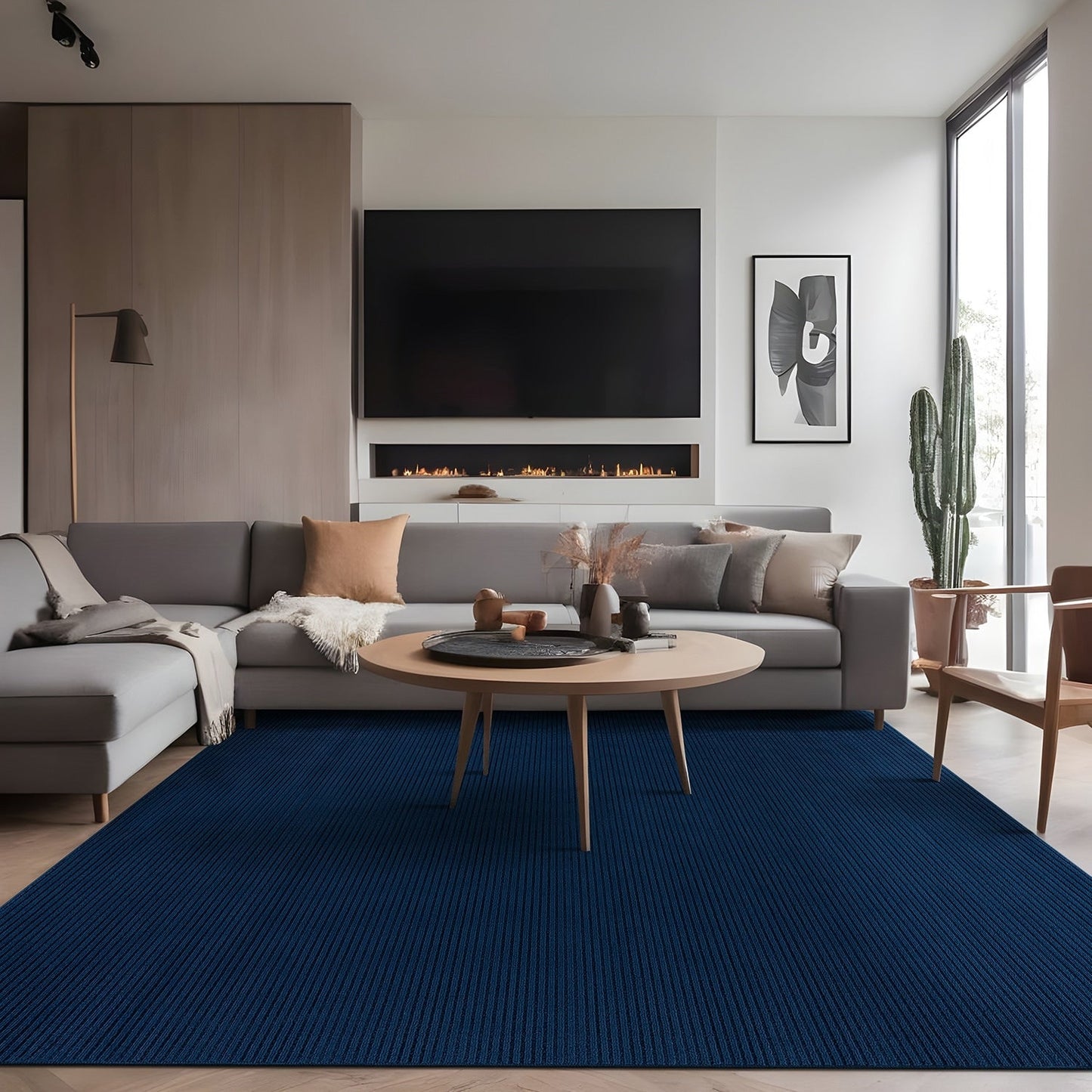 Tapis d'intérieur lavable et antidérapant Beverly Rug, couleur unie