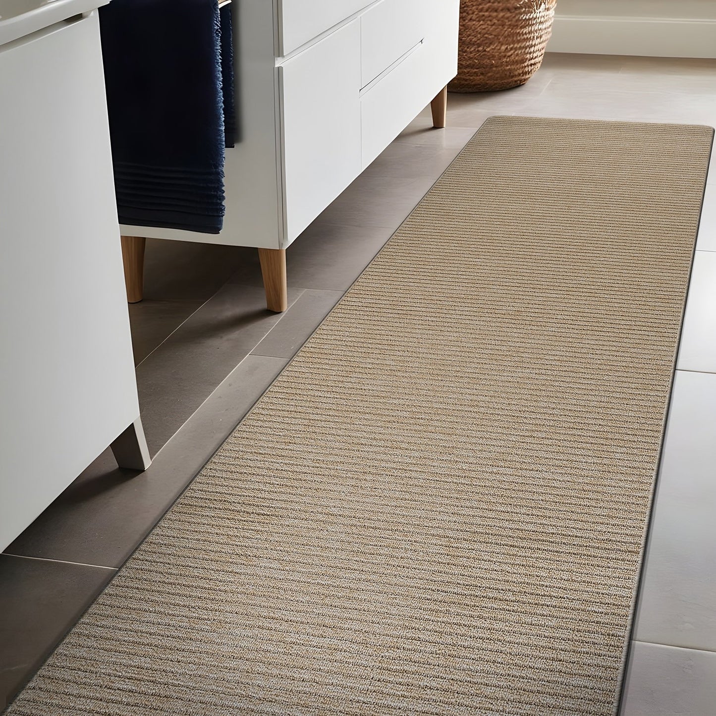Tapis d'intérieur lavable et antidérapant Beverly Rug, couleur unie