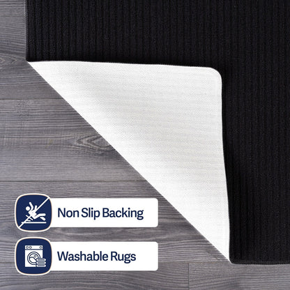 Tapis d'intérieur lavable et antidérapant Beverly Rug, couleur unie