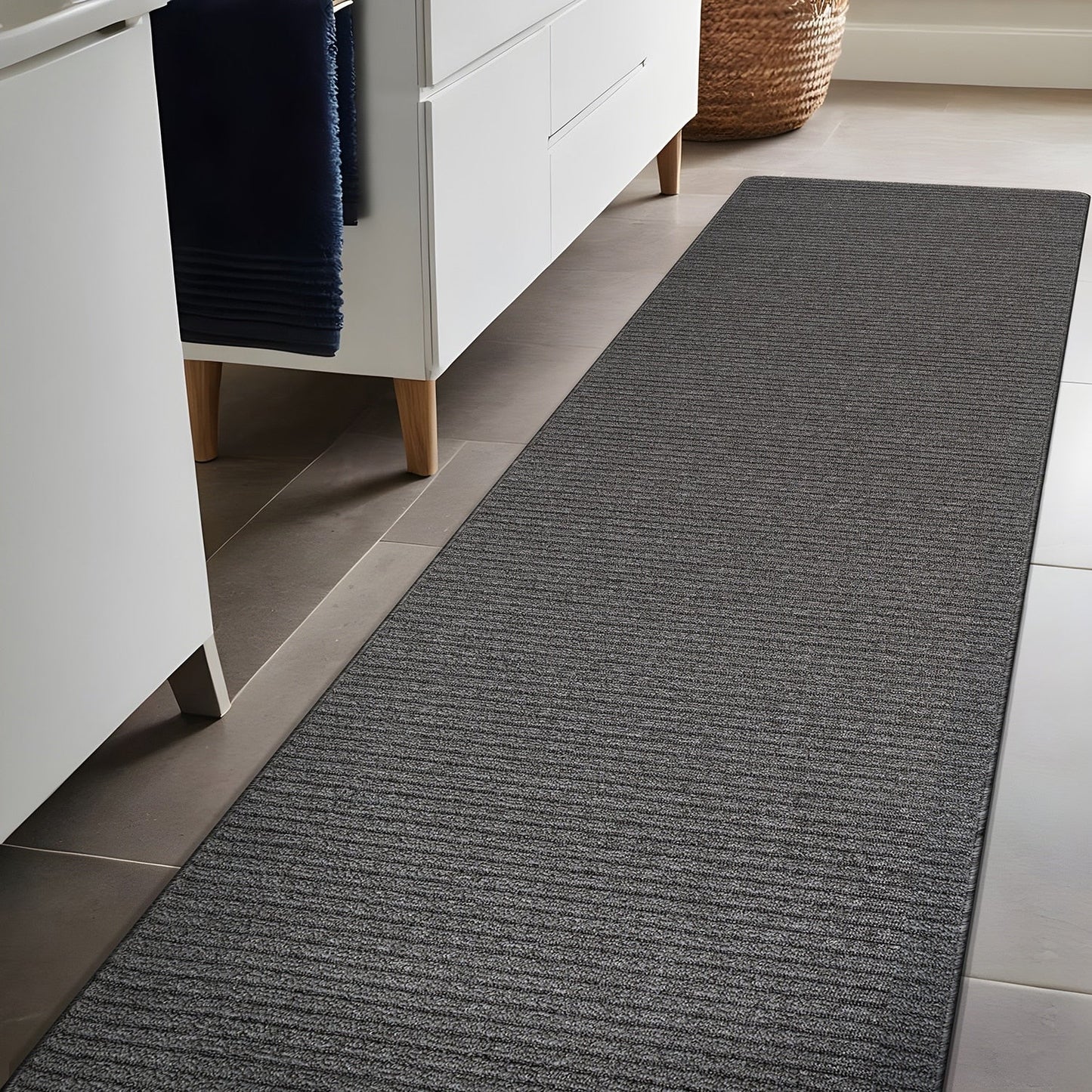 Tapis d'intérieur lavable et antidérapant Beverly Rug, couleur unie