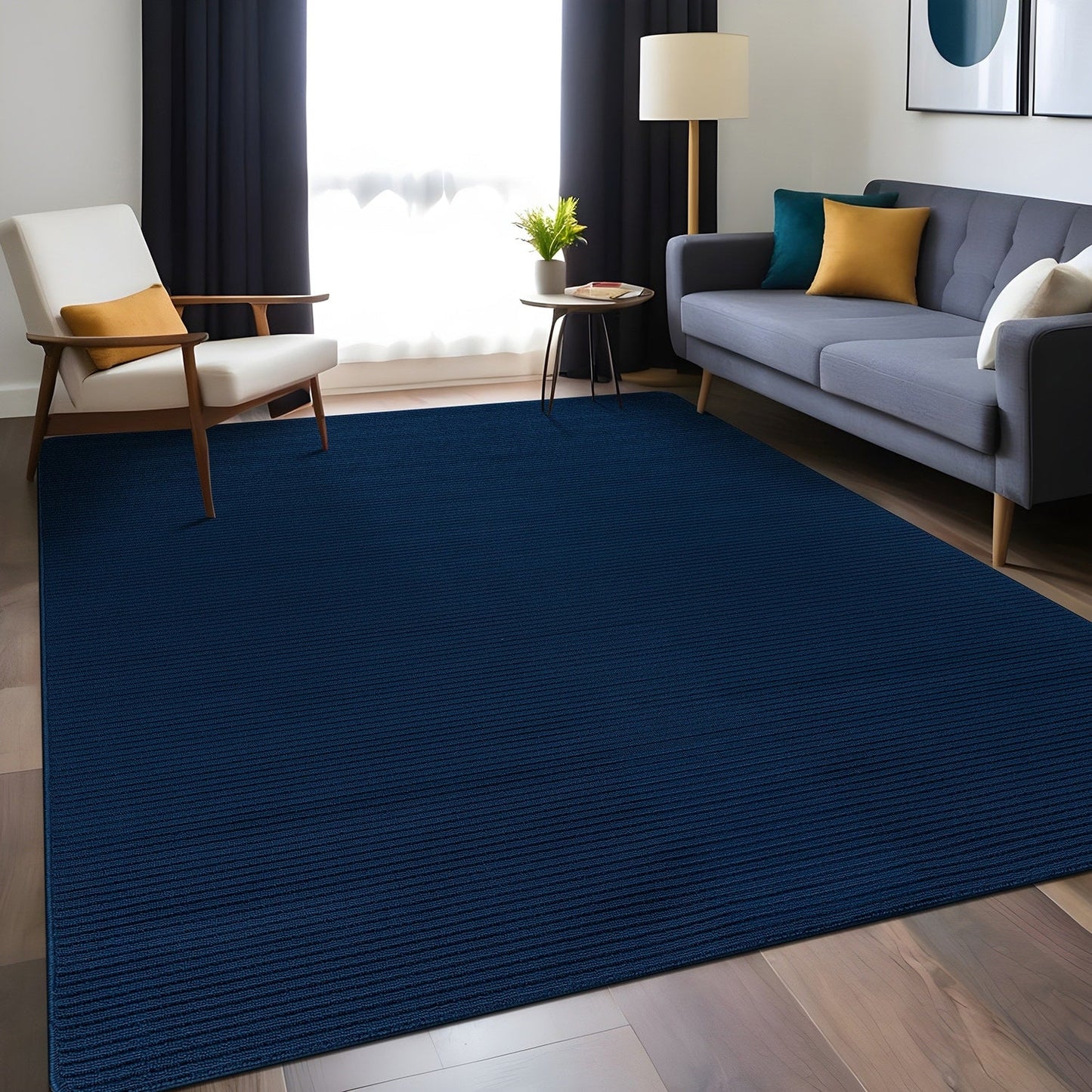 Tapis d'intérieur lavable et antidérapant Beverly Rug, couleur unie