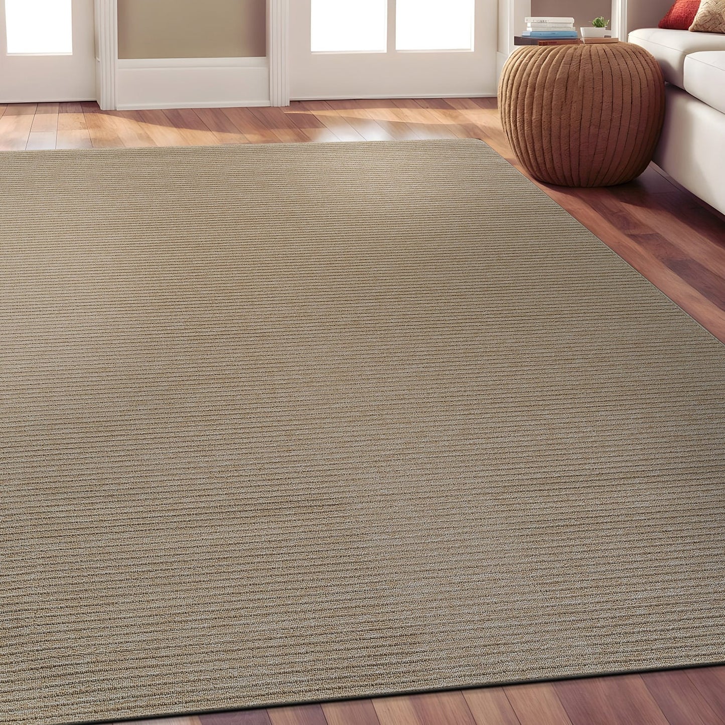 Tapis d'intérieur lavable et antidérapant Beverly Rug, couleur unie