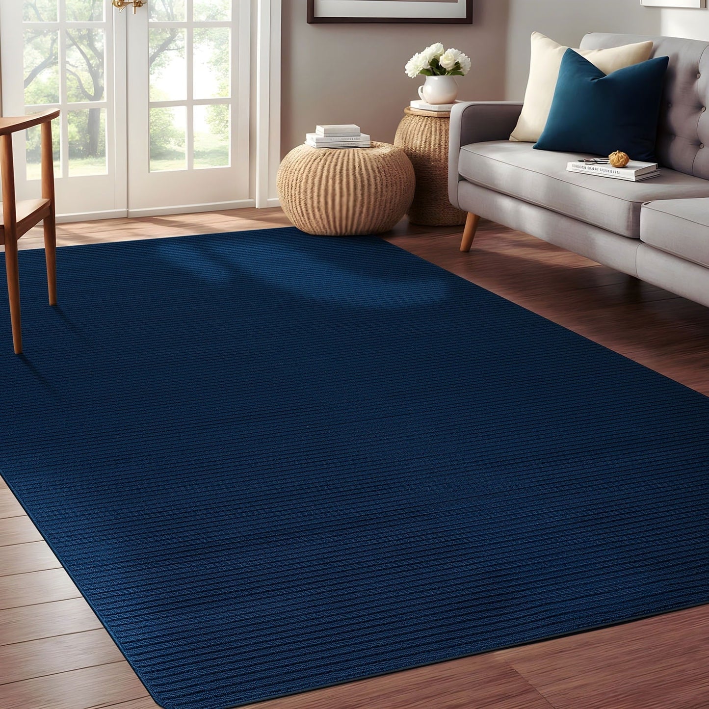 Tapis d'intérieur lavable et antidérapant Beverly Rug, couleur unie