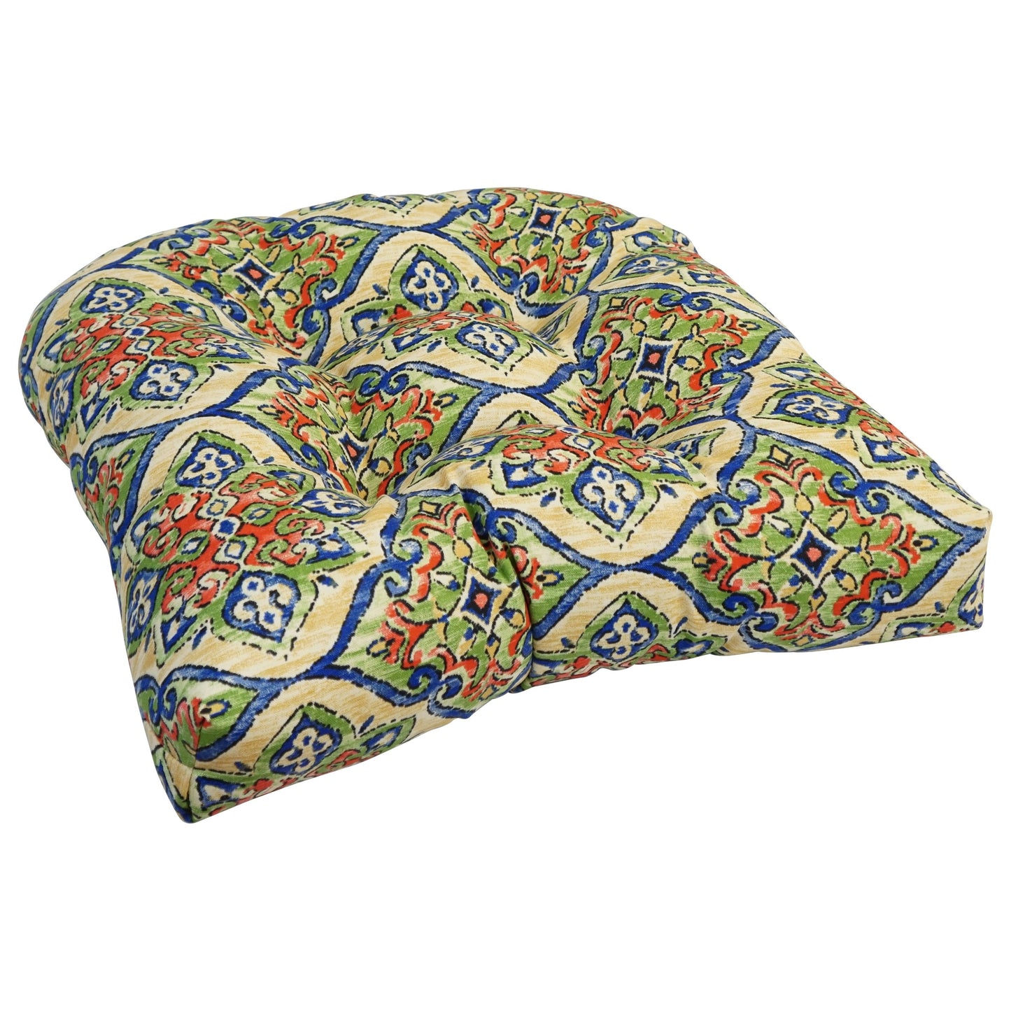 Coussins de chaise d'intérieur/extérieur à dossier arrondi de 19 pouces (ensemble de 4) - 19 x 19