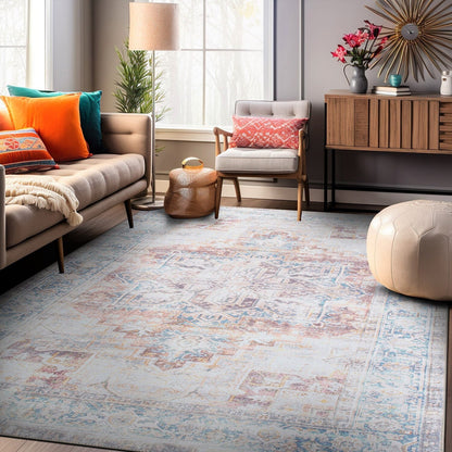 Tapis bohème vieilli lavable en machine