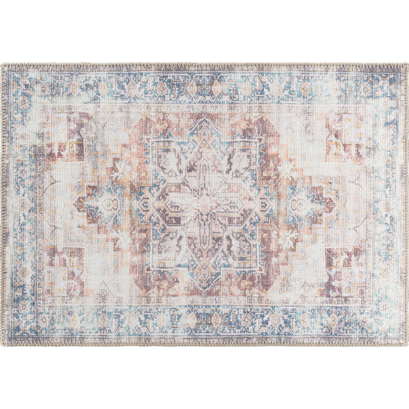 Tapis bohème vieilli lavable en machine
