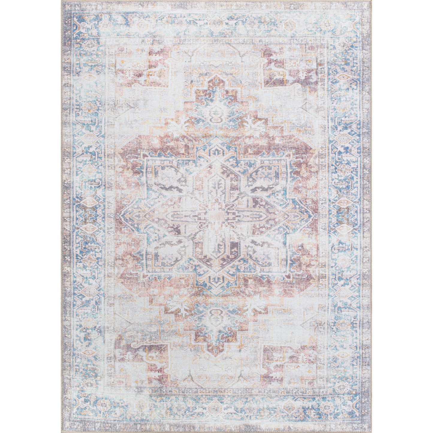 Tapis bohème vieilli lavable en machine