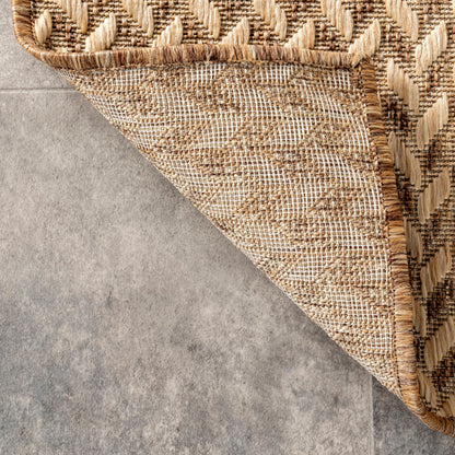 Tapis d'intérieur/extérieur à chevrons Nuloom Camryn