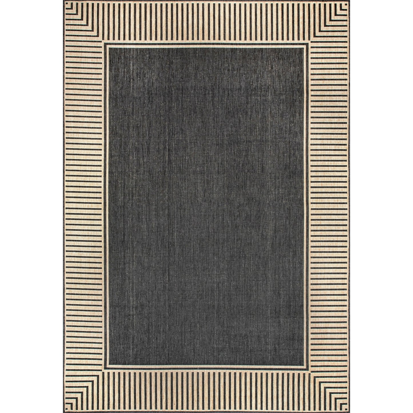 Tapis d'intérieur/extérieur classique à bordures Nuloom Leah