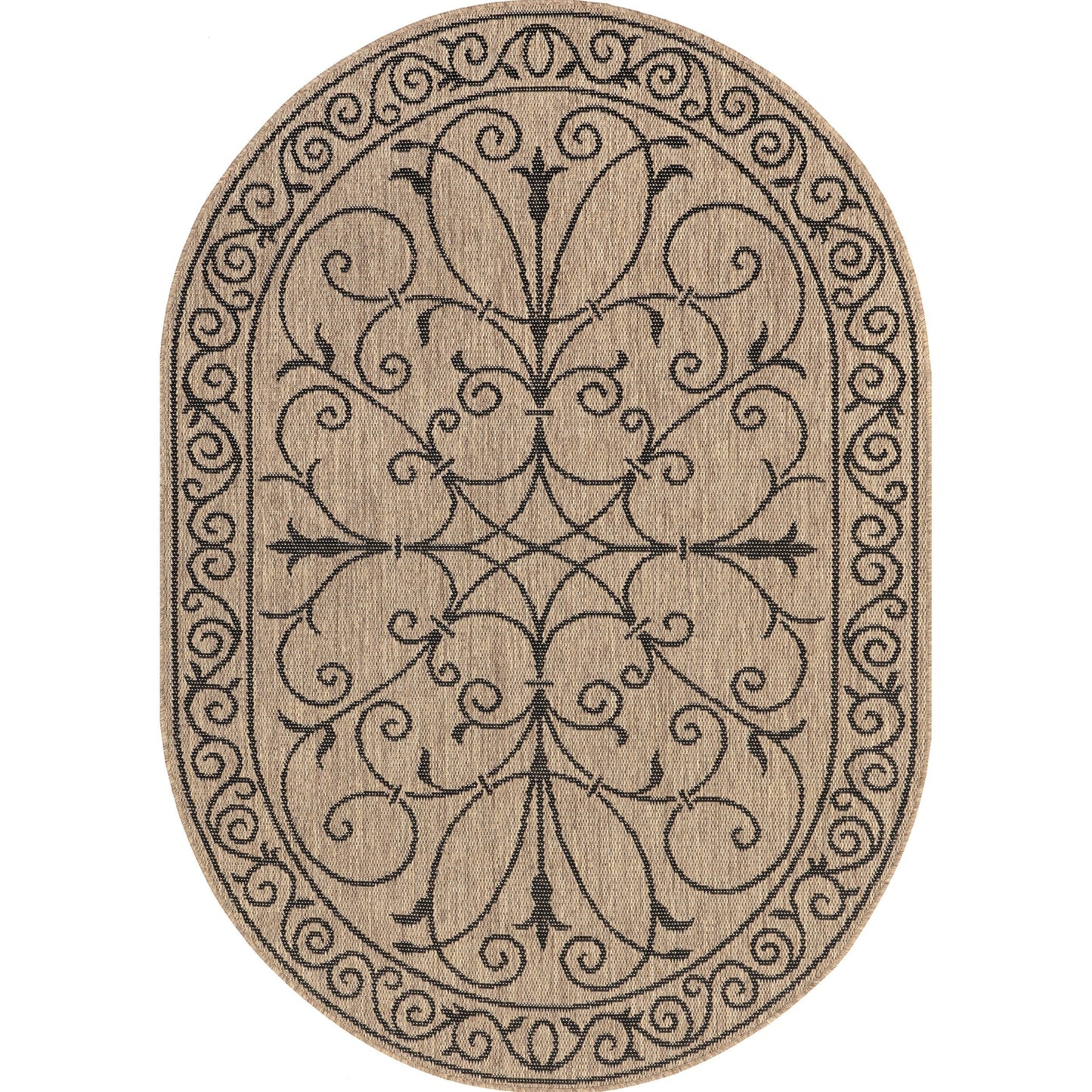 Tapis traditionnel d'intérieur/extérieur Nuloom Kathleen