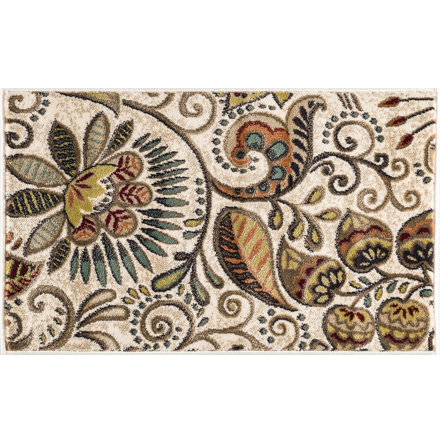 Caprice Mid-Century Modern Floral Indoor Area Rug
