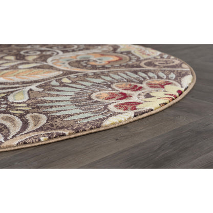 Caprice Mid-Century Modern Floral Indoor Area Rug