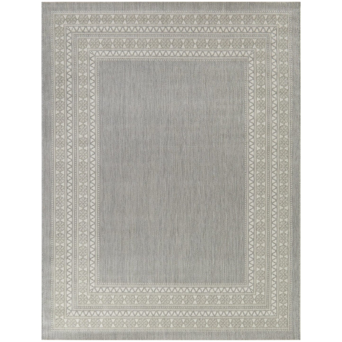 Tapis d'intérieur/extérieur à bordure transitionnelle Carew
