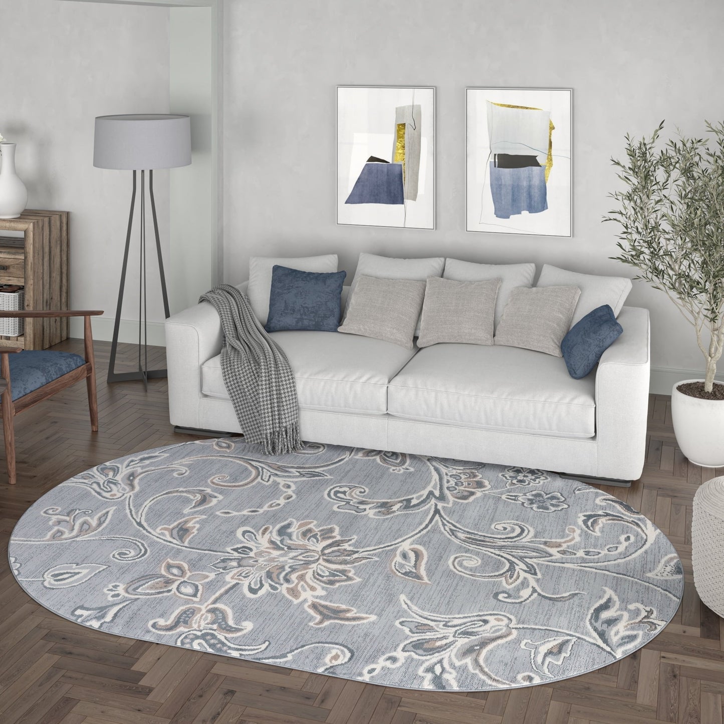 Carrington Transitional Floral & Botanical Indoor Area Rug