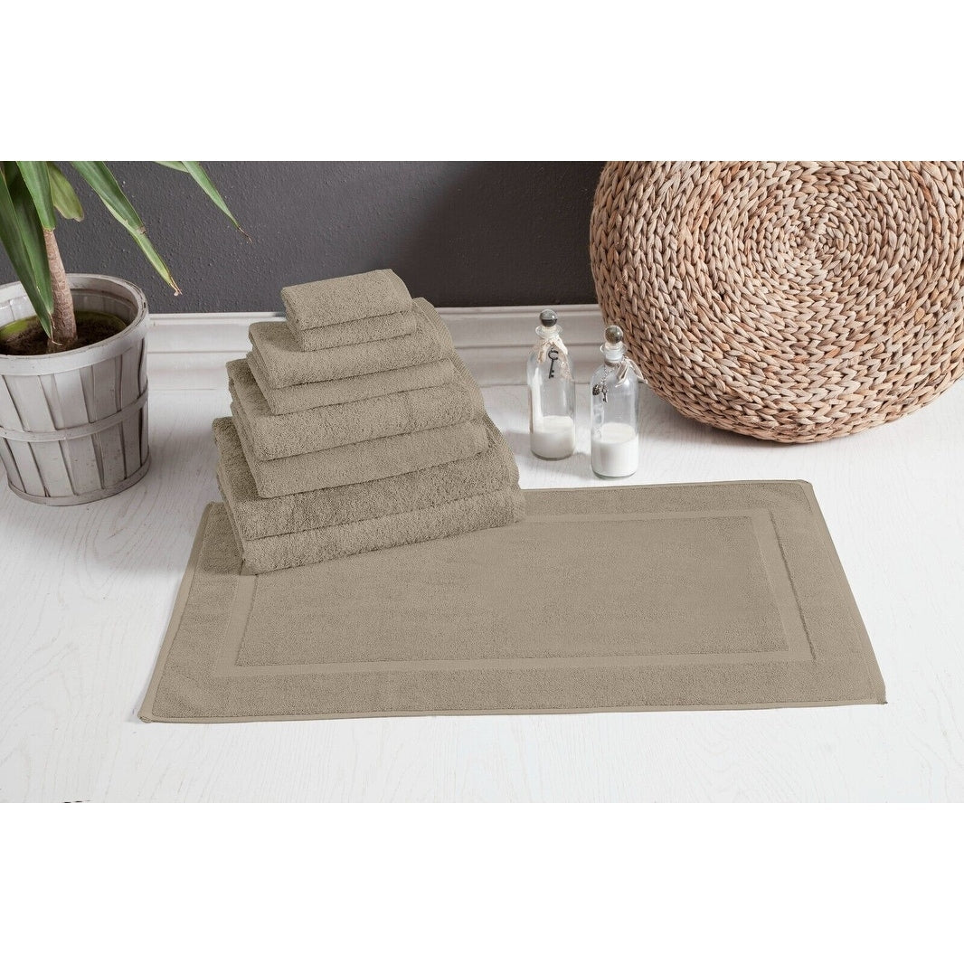 Ensemble de serviettes CTT 100 % coton turc, 8 ou 9 pièces, séchage rapide et absorbant