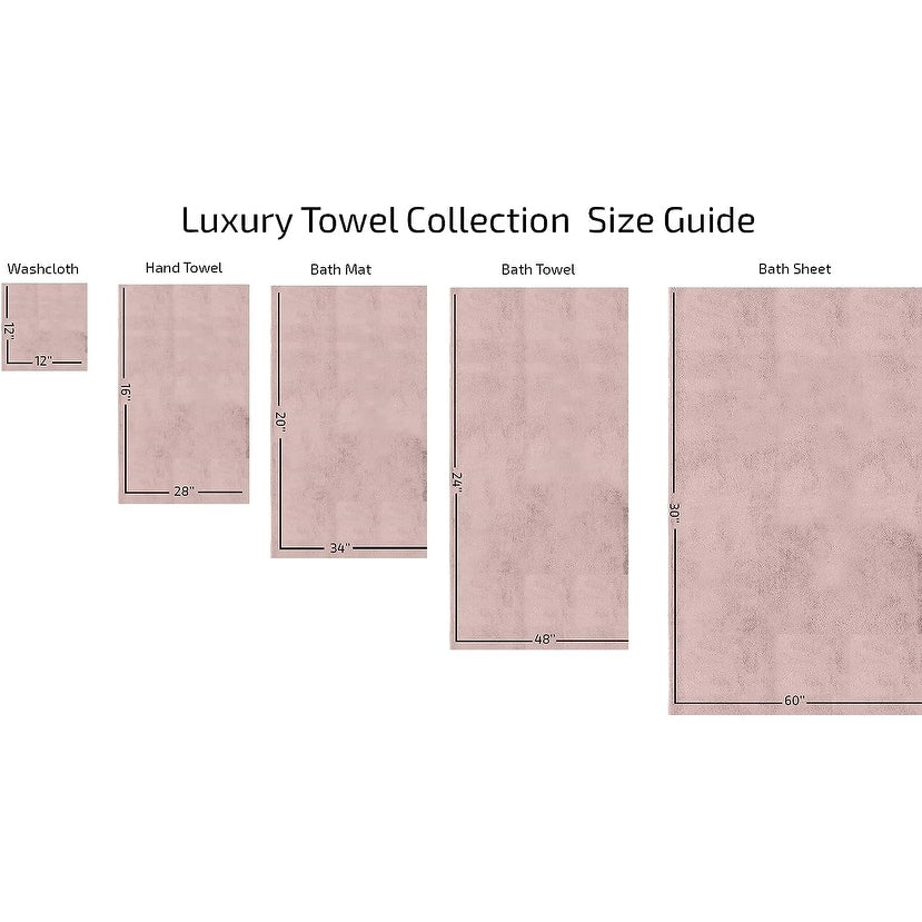 Ensemble de serviettes CTT 100 % coton turc, 8 ou 9 pièces, séchage rapide et absorbant