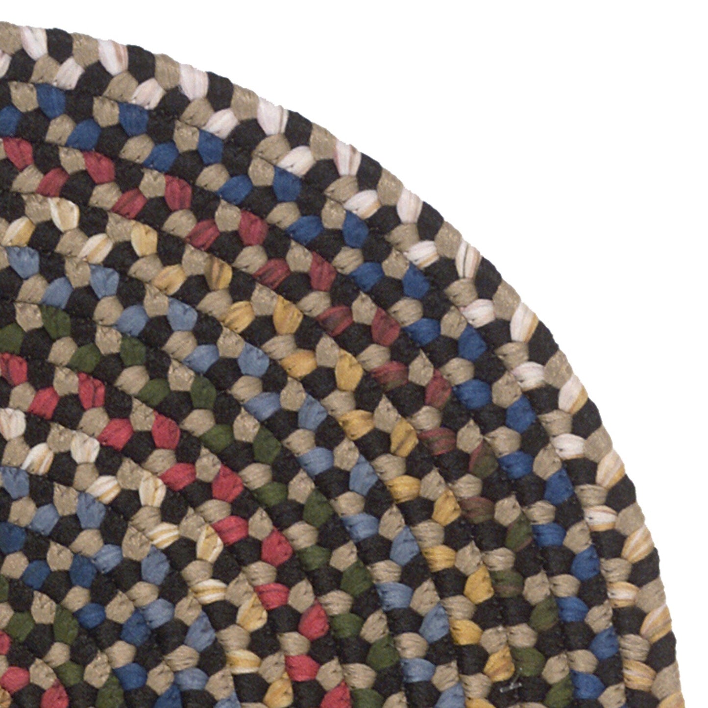 Colonial Mills Wayland Handmade Farmhouse Multicolor Braided Oval Rug