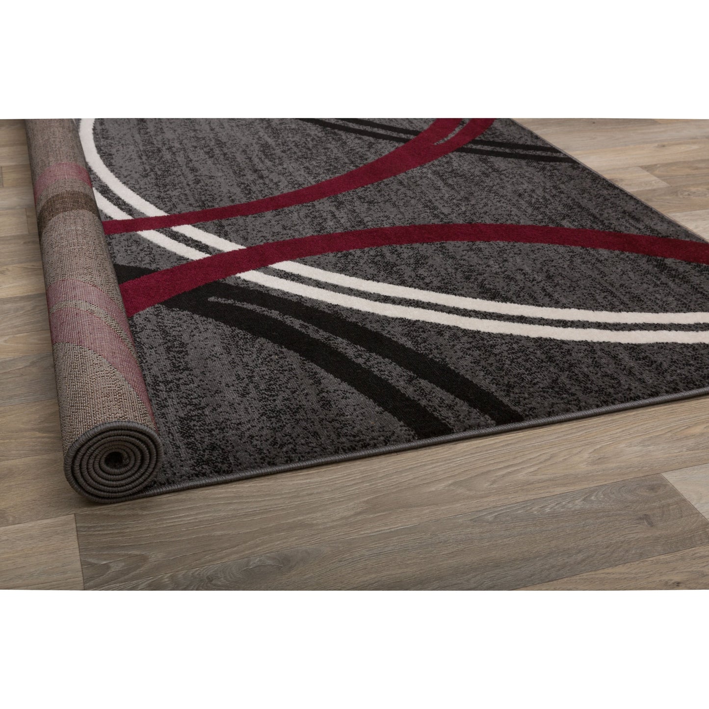 Tapis contemporain à motifs abstraits de cercles de la World Rug Gallery