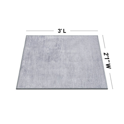 Tapis contemporain à rayures vieillies lavable en machine