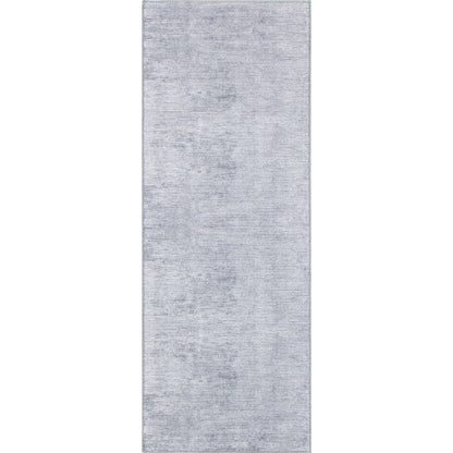Tapis contemporain à rayures vieillies lavable en machine