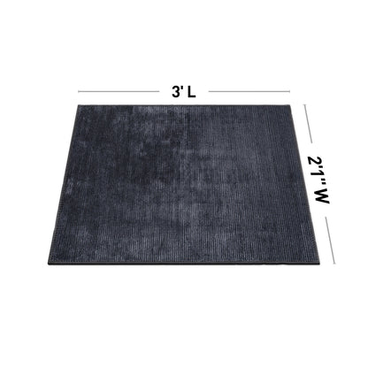 Tapis contemporain à rayures vieillies lavable en machine