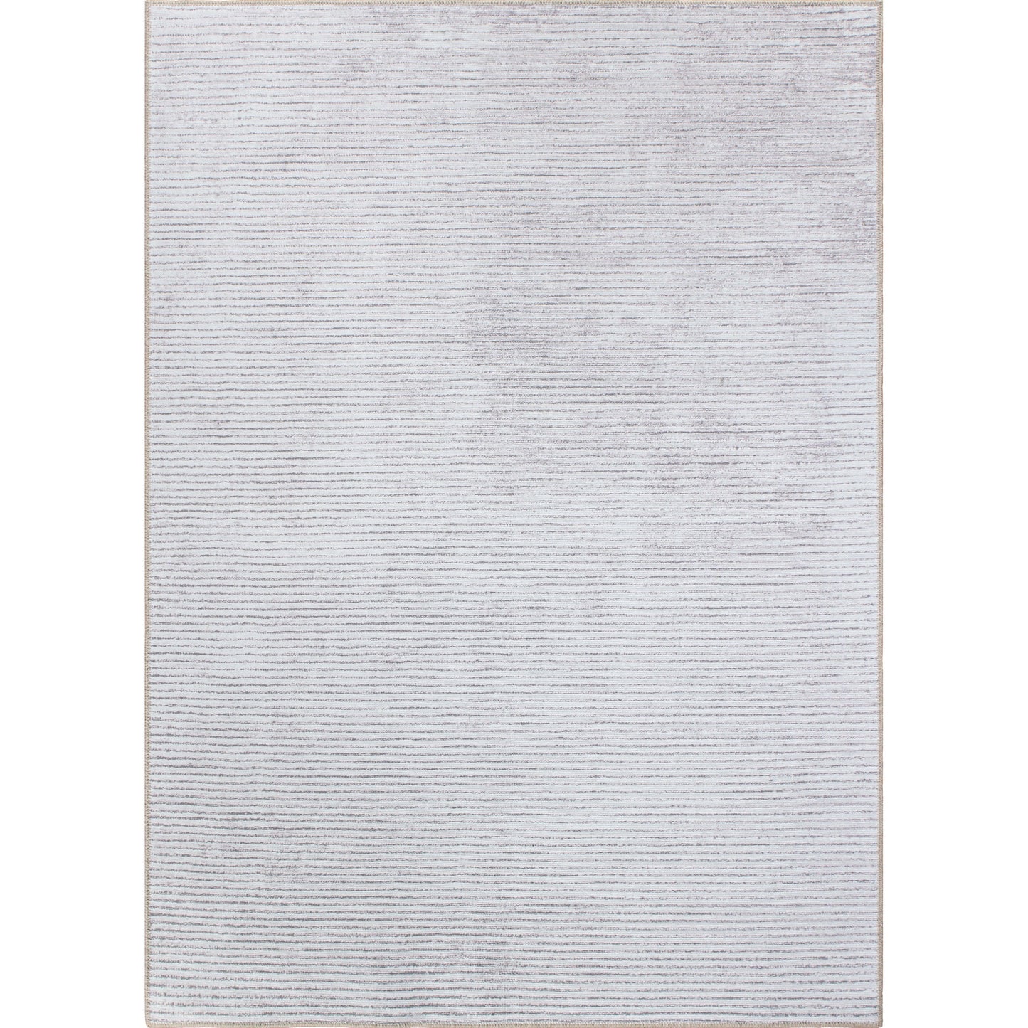 Tapis contemporain à rayures vieillies lavable en machine
