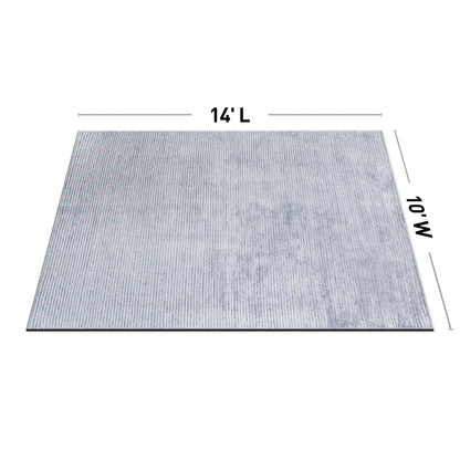 Tapis contemporain à rayures vieillies lavable en machine