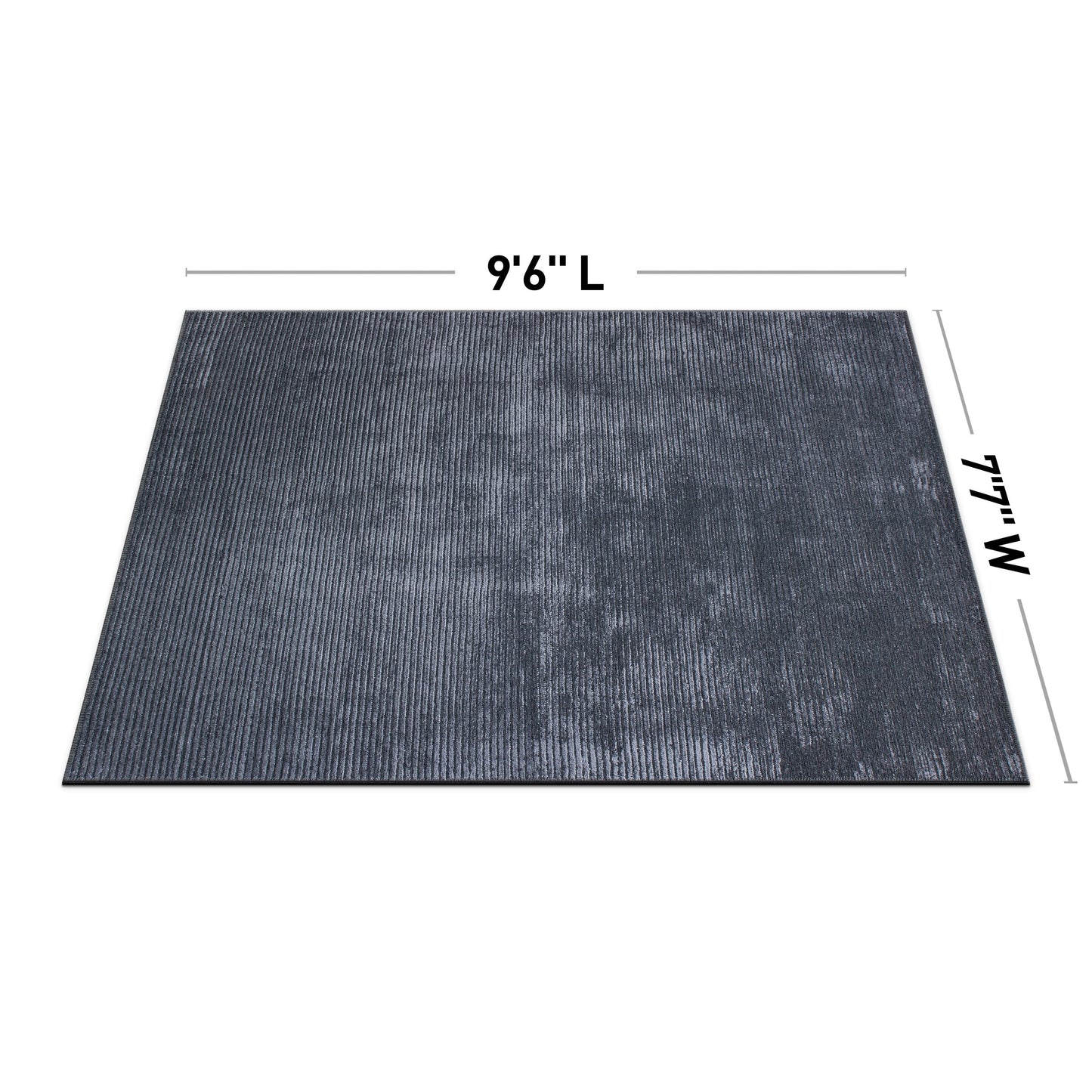 Tapis contemporain à rayures vieillies lavable en machine