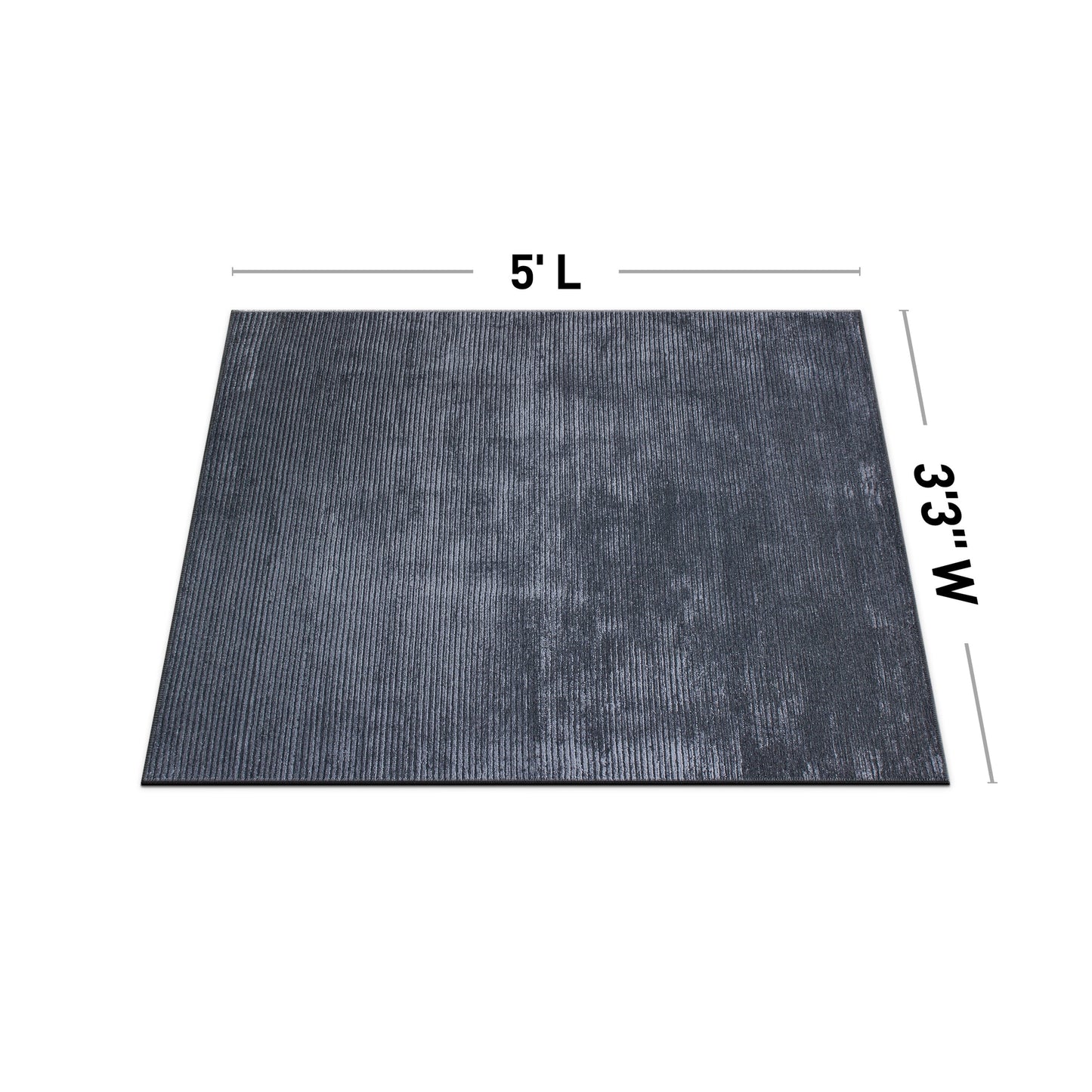 Tapis contemporain à rayures vieillies lavable en machine