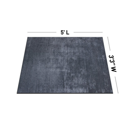 Tapis contemporain à rayures vieillies lavable en machine