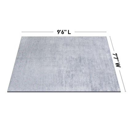 Tapis contemporain à rayures vieillies lavable en machine