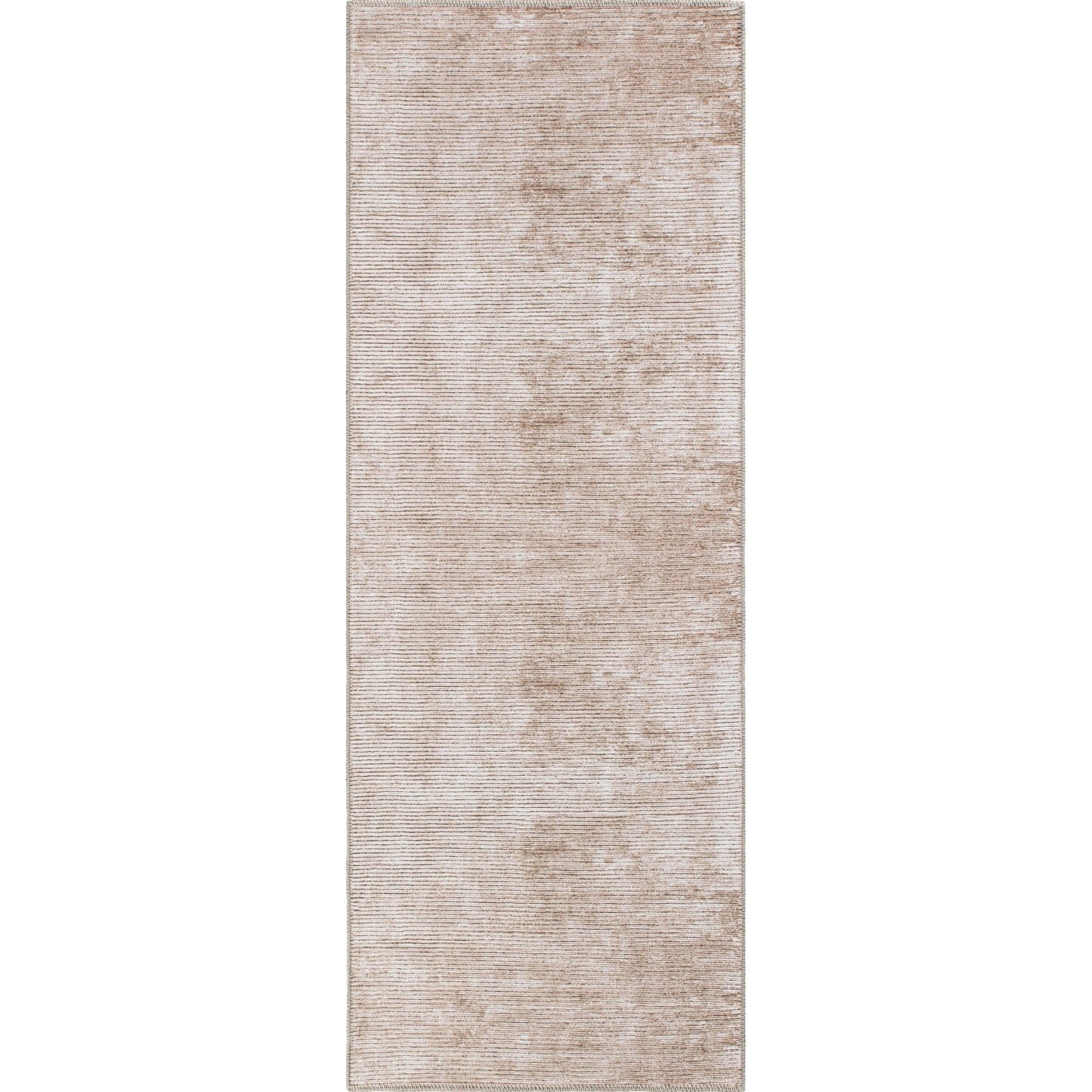Tapis contemporain à rayures vieillies lavable en machine