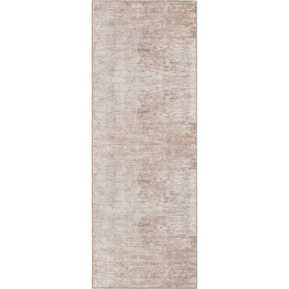 Tapis contemporain à rayures vieillies lavable en machine