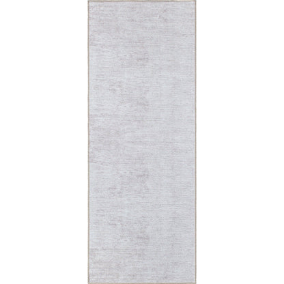 Tapis contemporain à rayures vieillies lavable en machine