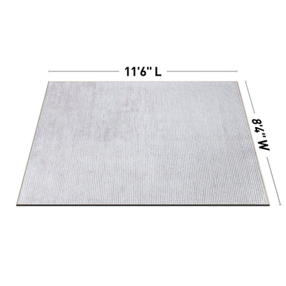 Tapis contemporain à rayures vieillies lavable en machine